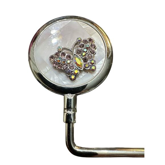 SPRING STREET FLOWER LADYBUG PURSE BAG HANGER SET OF 2 FOLDING HOOKS - Picture 2 of 4